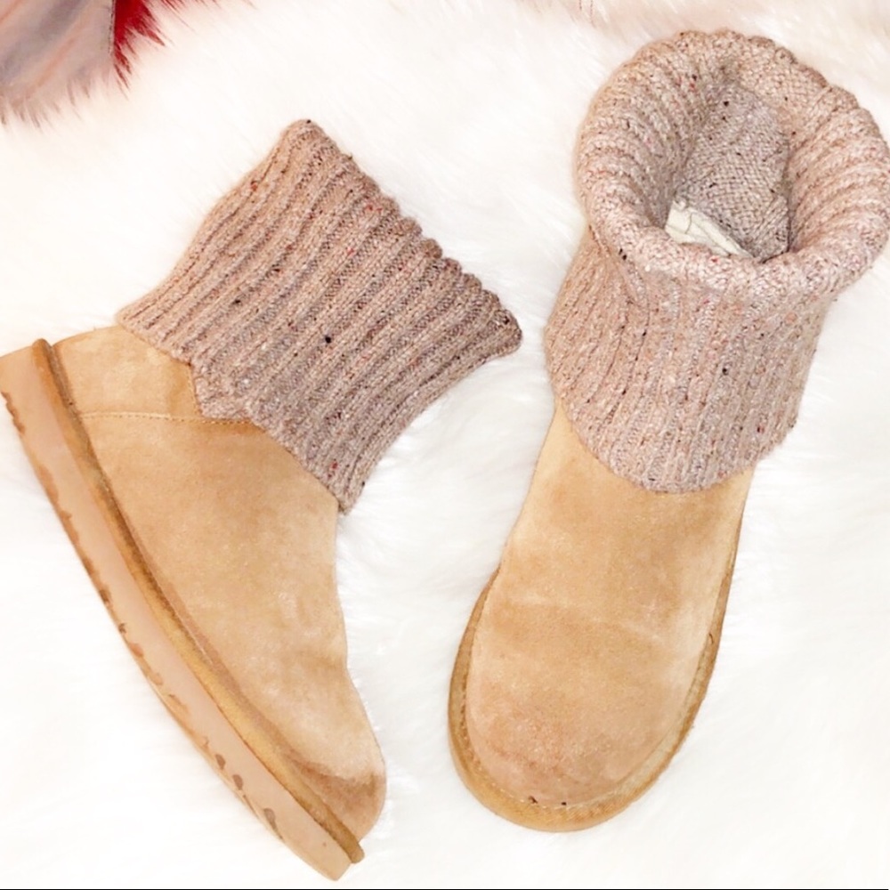 UGG Chestnut Cable Knit Boots - Picture 1 of 8
